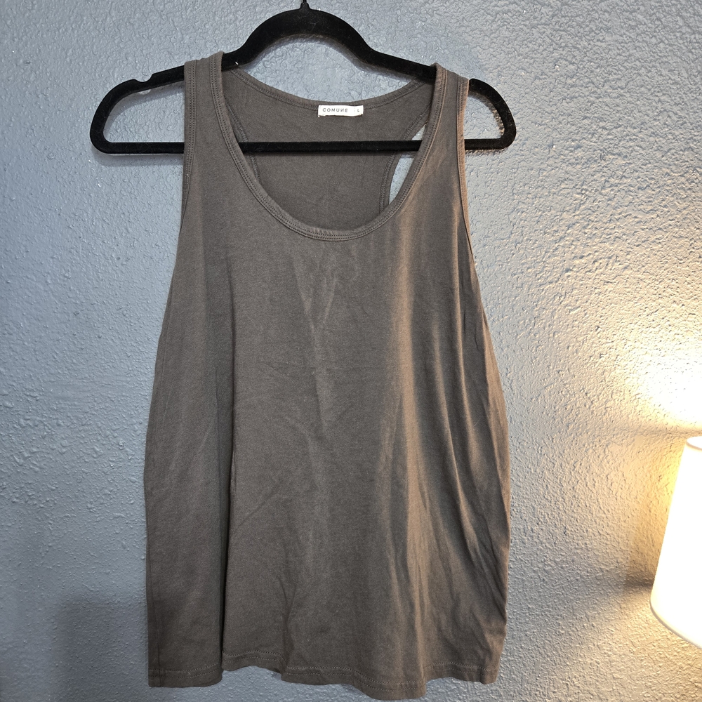 Comune Gray Relaxed Sleeveless Tank Top